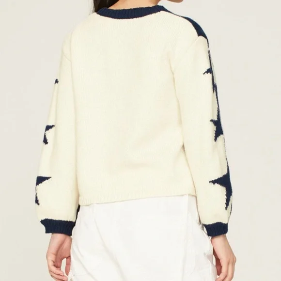 Splendid Blue Star Sweater, XS - Picture 5 of 14